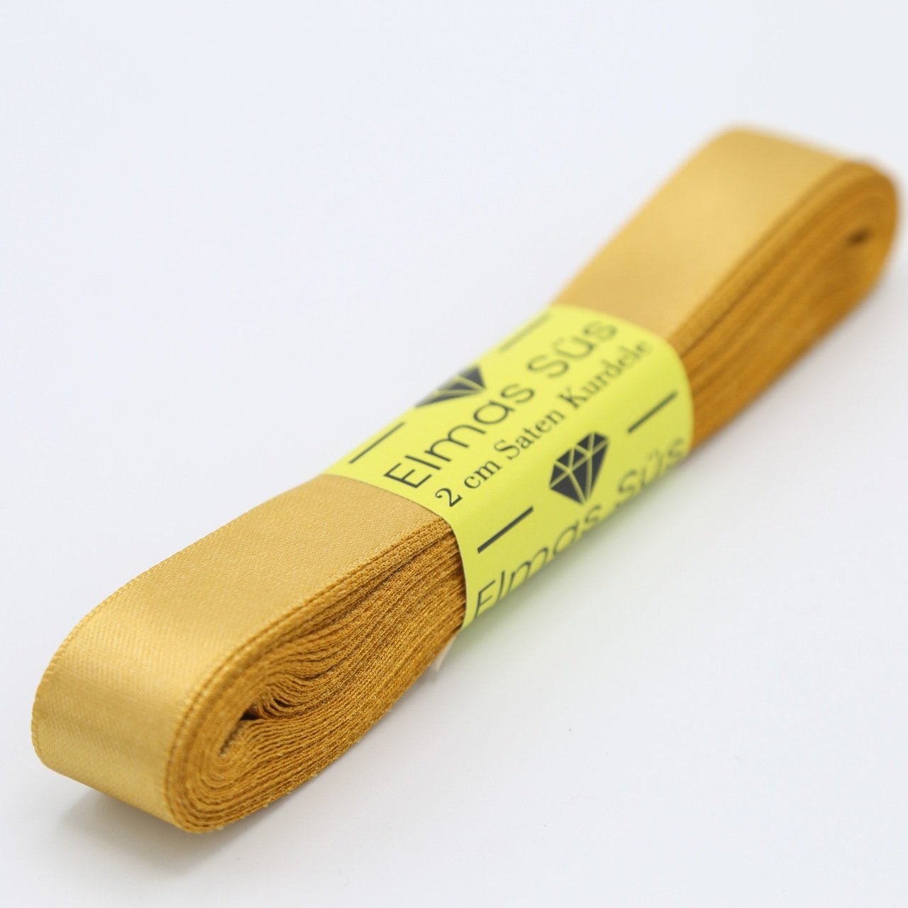 Saten Kurdele 2cm Altın