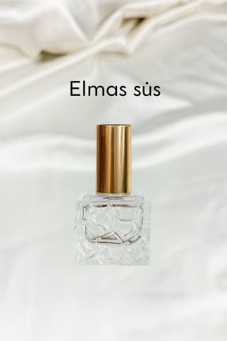 Kare Mini Fısfıslı Lüx Cam Şişe Gold