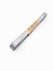 Puantiyeli Saten Kurdele 1cm Gri