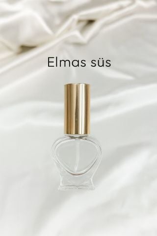 Mini Fısfıs Kalp Cam  Şişe 10cc Gold