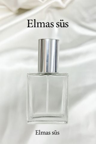 Mini Uzun Fısfıslı Cam Şişe 10cc Gümüş