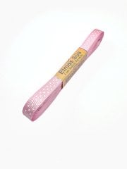 Puantiyeli Grogren Kurdele 1cm Pembe