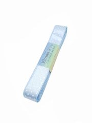 Puantiyeli Saten Kurdele 2cm Mavi