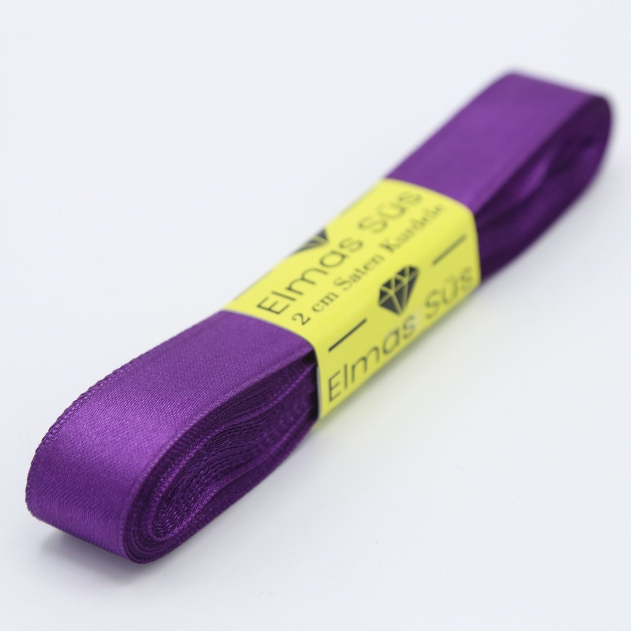 Saten Kurdele 2cm Mor