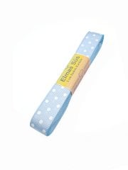 Puantiyeli Grogren Kurdele 2cm Mavi