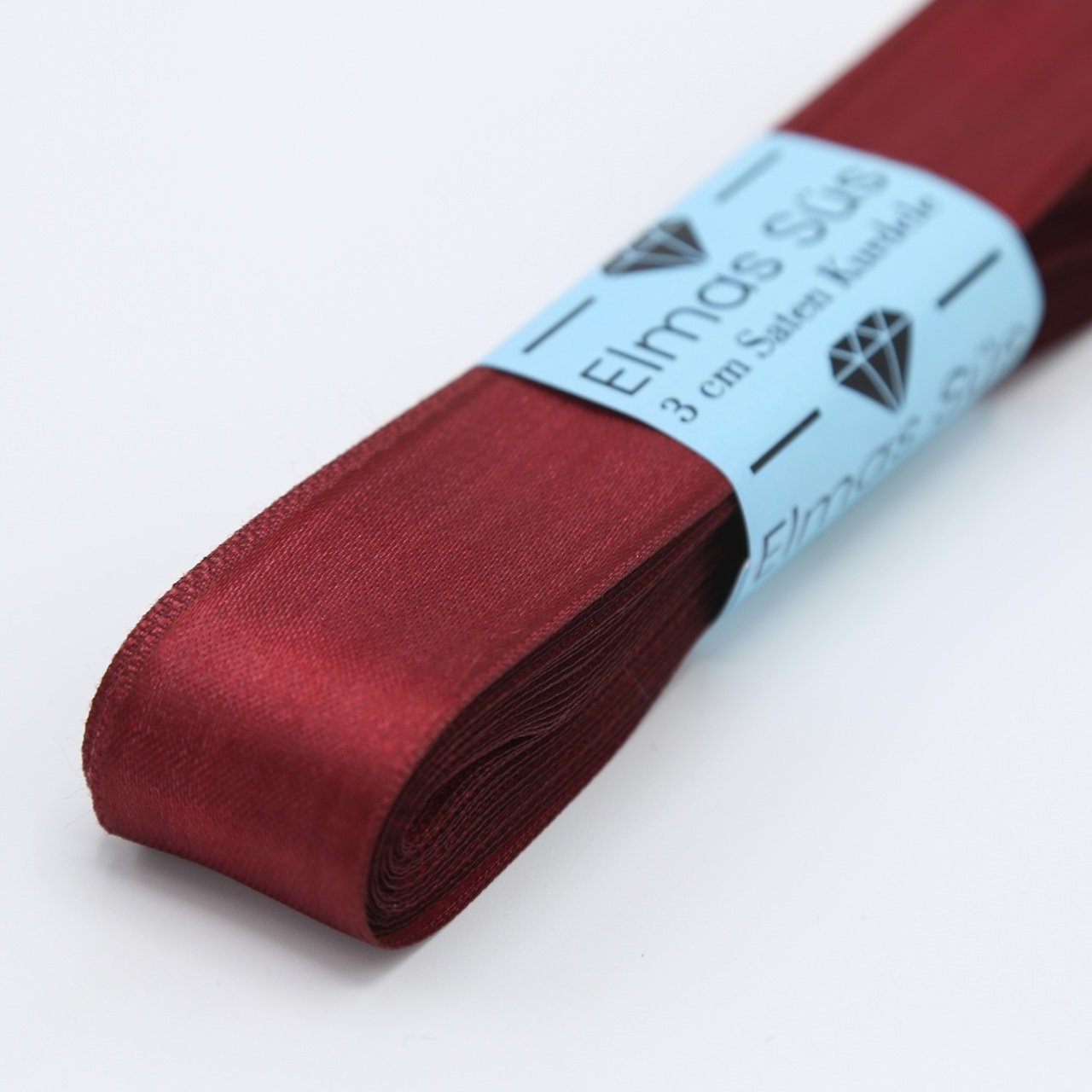 Saten Kurdele 3cm Bordo