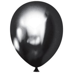 Krom Balon 30cm (10 adet) Siyah