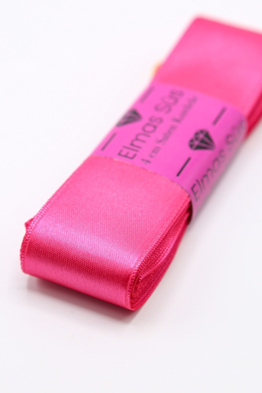 Saten Kurdele 4cm Fuşya