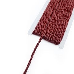 İpek Kordon İp 6mm Bordo