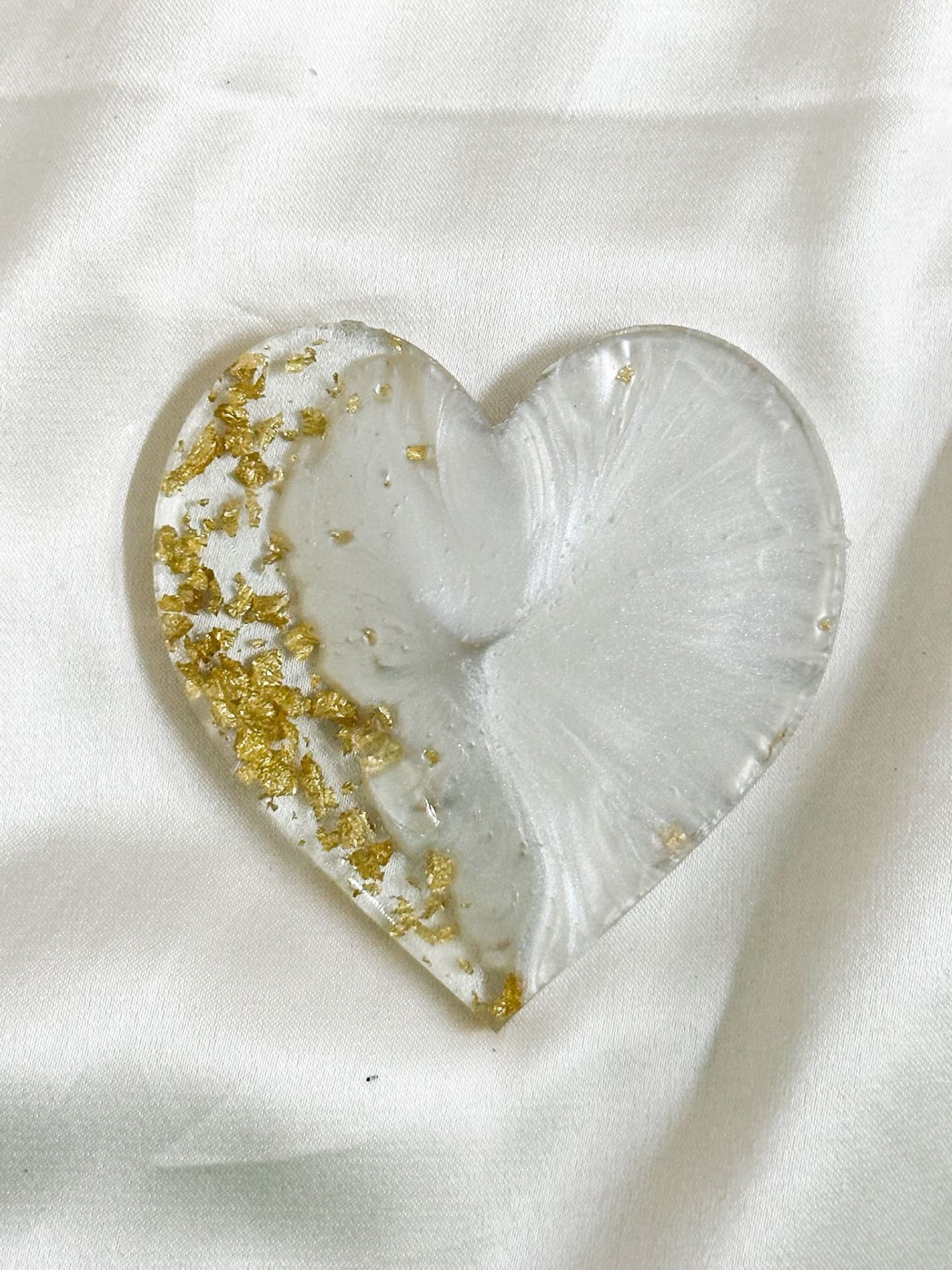 Kalp Epoksi Magnet Gold