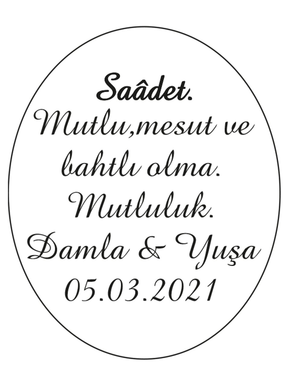 Şeffaf Epoksi Etiket 16