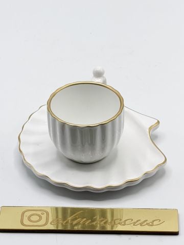 İstiridye Fincan Gold Varaklı