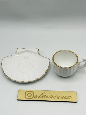 İstiridye Fincan Gold Varaklı