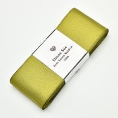 Saten Kurdele 6cm Haki