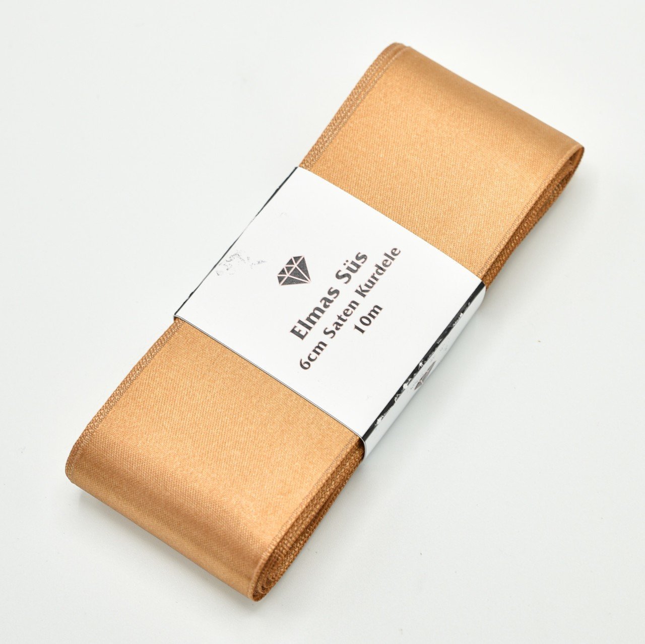 Saten Kurdele 6cm Kapuçino