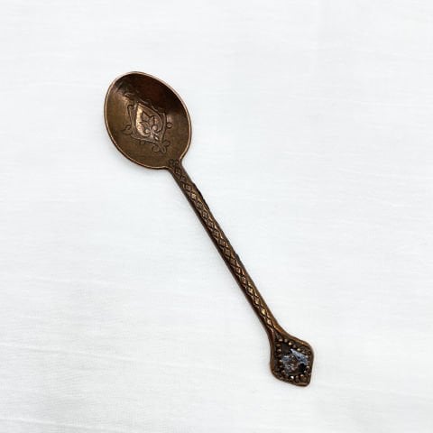 Şık Kahve Kaşığı Bakır