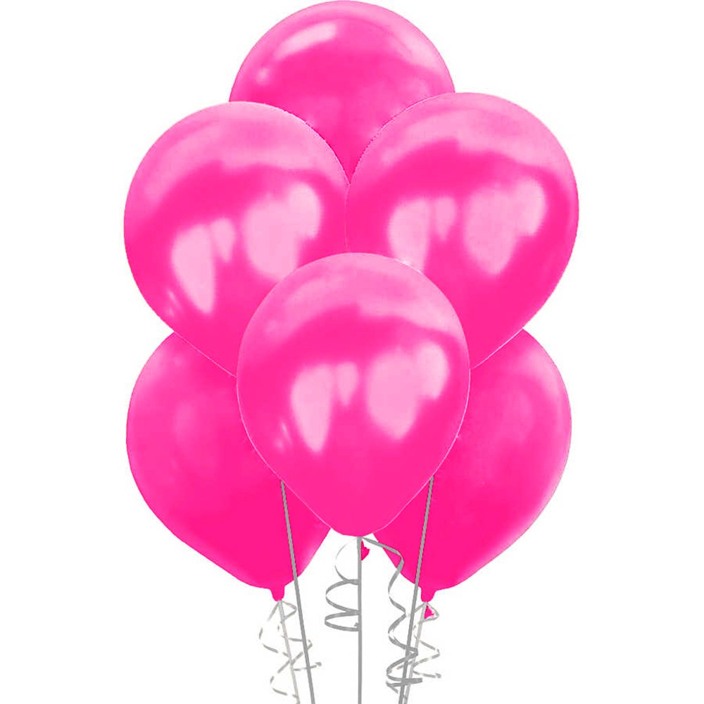 Metalik Balon 30cm (100 adet) Fuşya