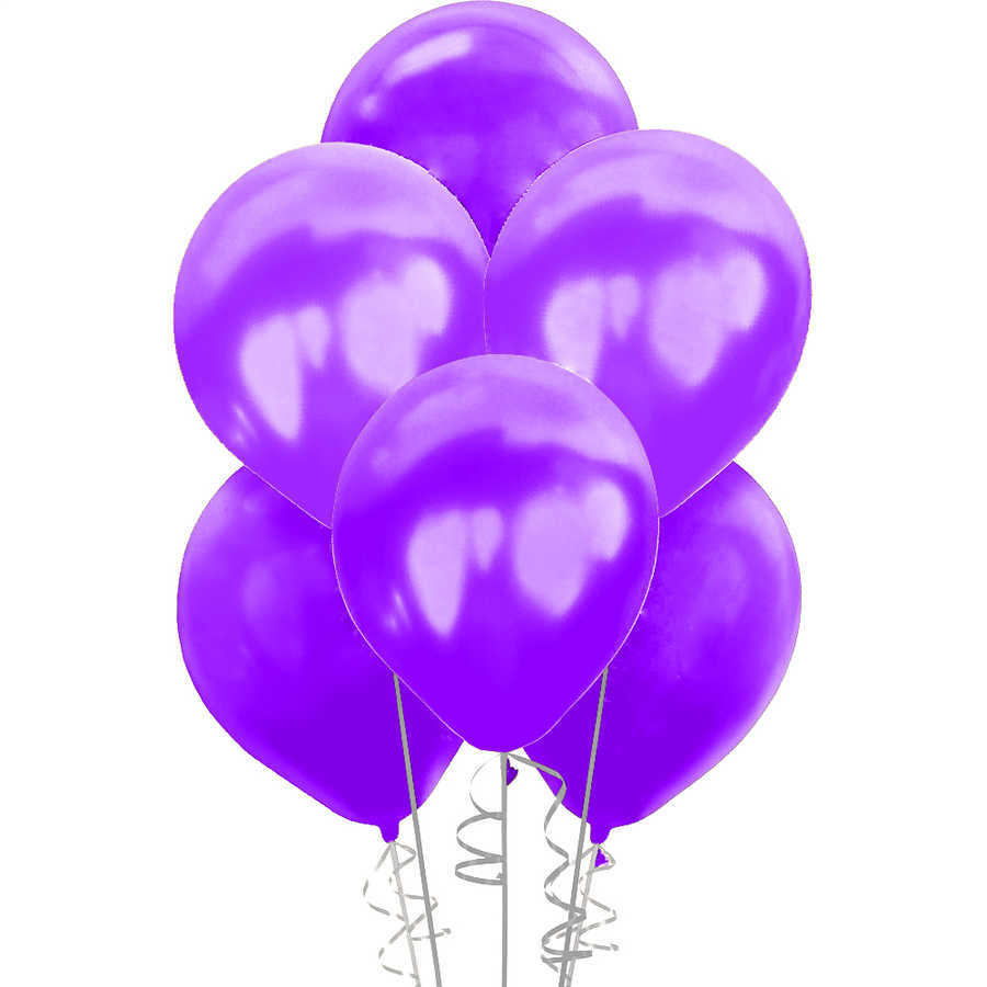 Metalik Balon 30cm (100 adet) Mor