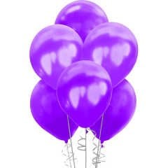 Metalik Balon 30cm (100 adet) Mor