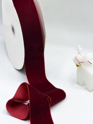 5 cm  Kadife Kurdele  (5metre) Bordo