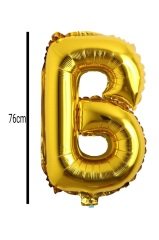 Harf Folyo Balon Altın 76cm B