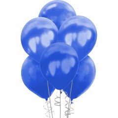 Metalik Balon 30cm (100 adet) Koyu Mavi