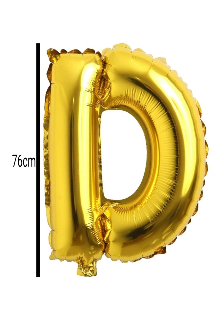 Harf Folyo Balon Altın 76cm D