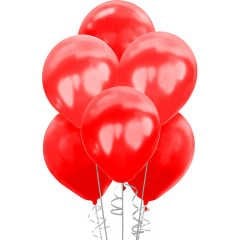 Metalik Balon 30cm (100 adet) Kırmızı
