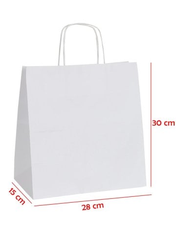 28 x 15 x 30 Büküm Saplı Kağıt Çanta (25 adet)