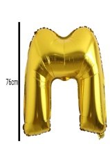 Harf Folyo Balon Altın 76cm M