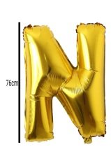 Harf Folyo Balon Altın 76cm N