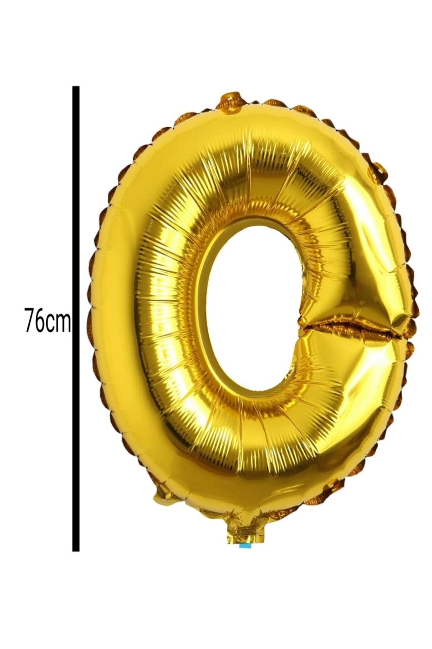 Harf Folyo Balon Altın 76cm O