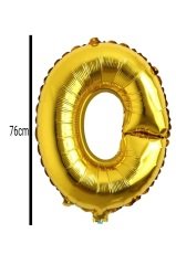 Harf Folyo Balon Altın 76cm O