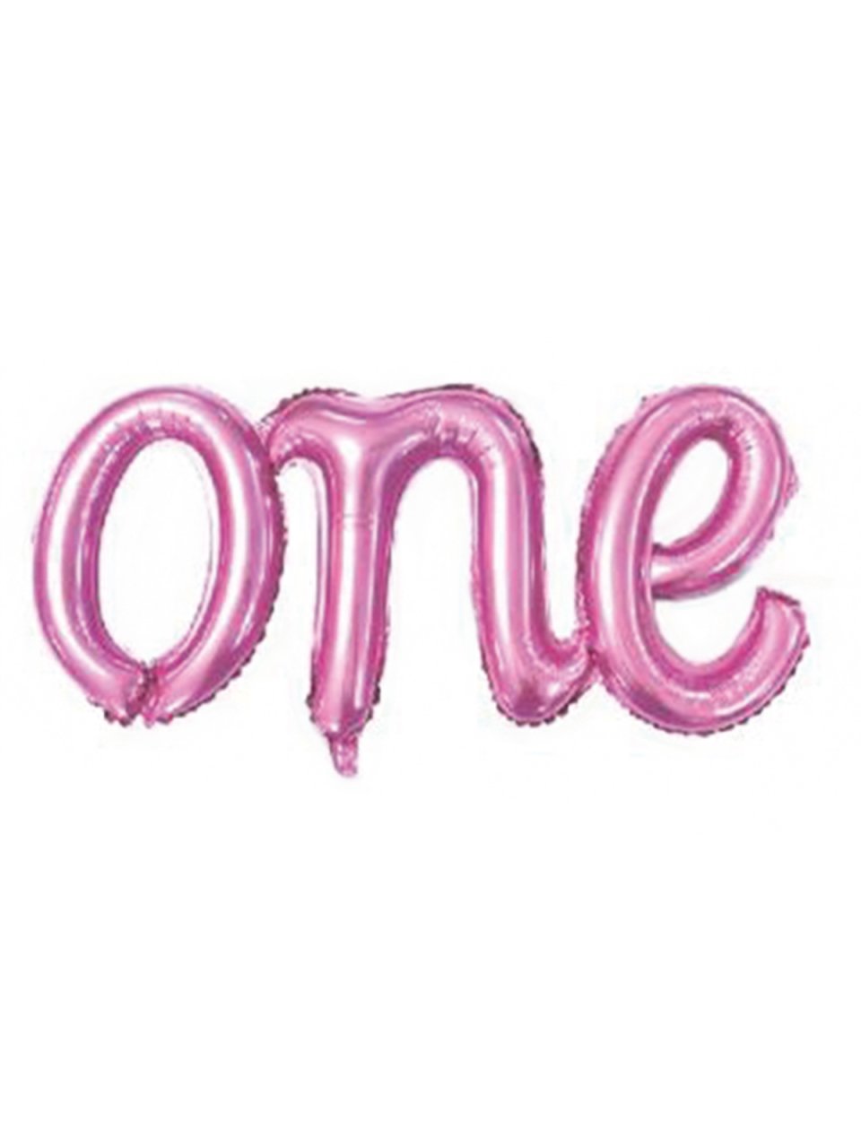 One' Yazılı Balon 100cm - Pembe