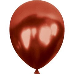 Metalik Balon 30cm (10 adet) Bordo