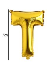 Harf Folyo Balon Altın 76cm T