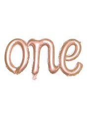 One' Yazılı Balon 100cm - Rose Gold
