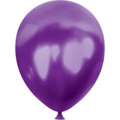 Metalik Balon 30cm (10 adet) Mor