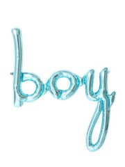Boy' Yazılı Balon 70cm - Mavi