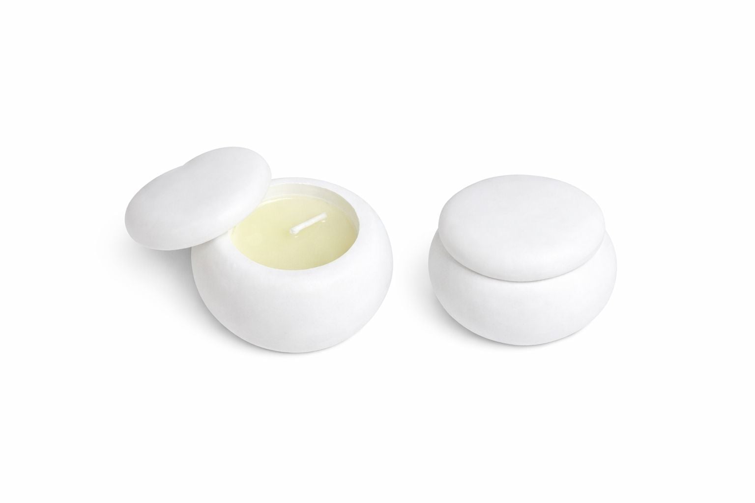 Yuvarlak Taş Mantar Mum