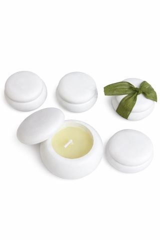 Yuvarlak Taş Mantar Mum