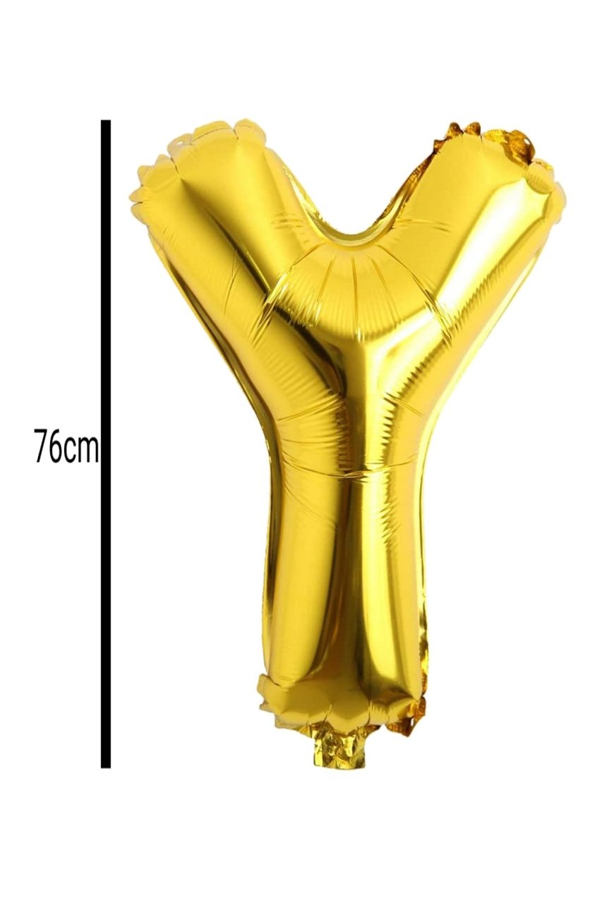 Harf Folyo Balon Altın 76cm Y