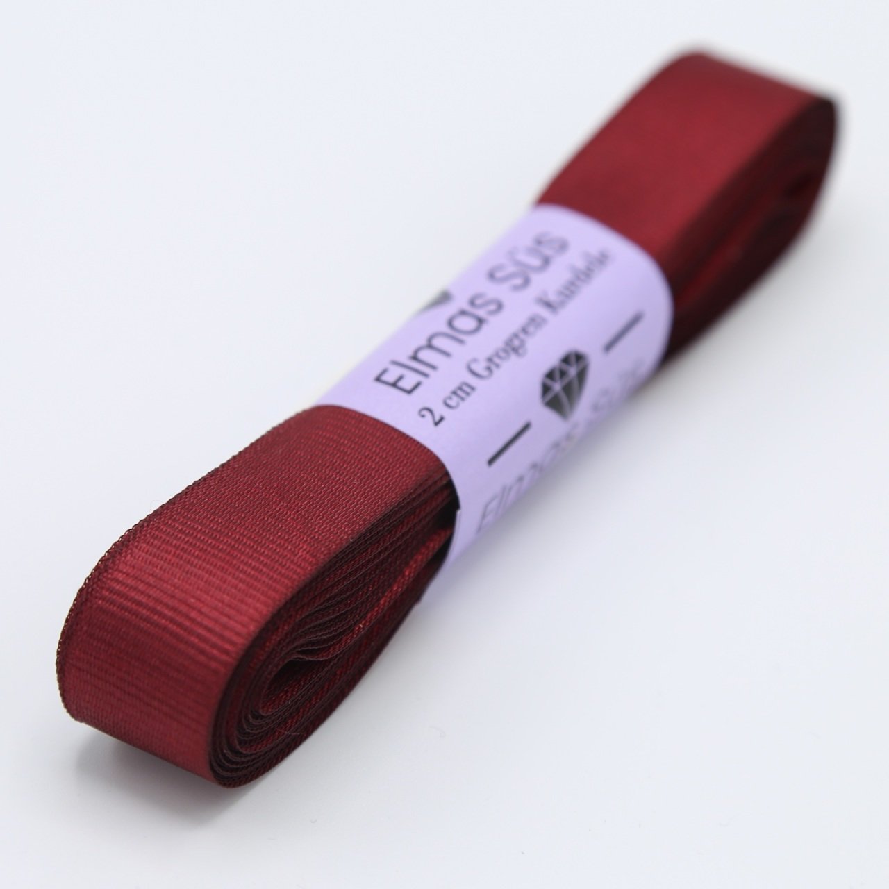 Grogren Kurdele 2cm Bordo