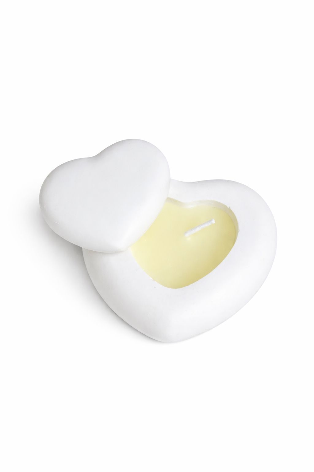 Kapaklı  Taş Kalp Mum