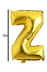 Harf Folyo Balon Altın 76cm Z
