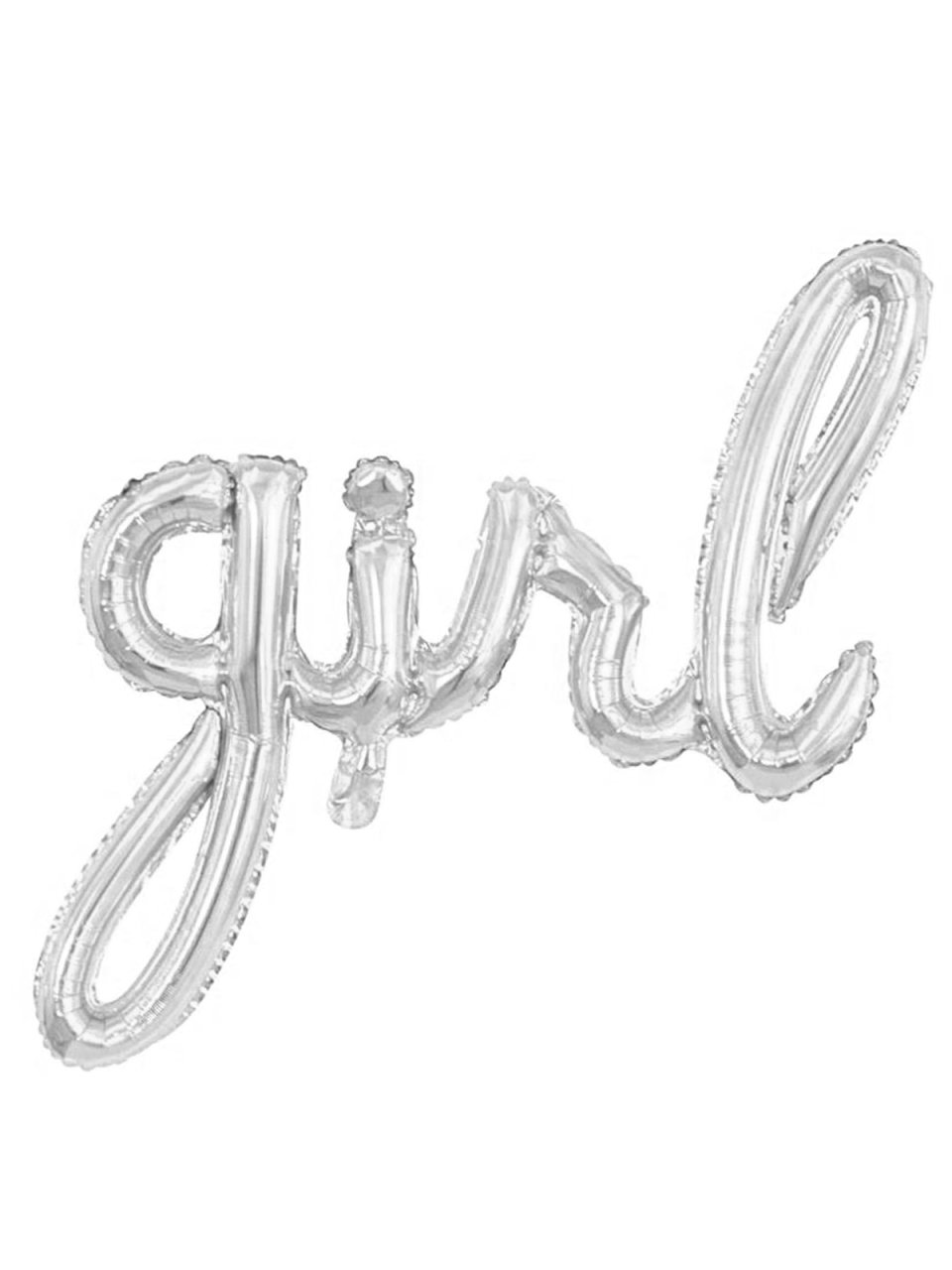 Girl' Yazılı Balon 75cm - Gümüş