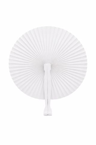 Beyaz Kağıt Yelpaze  Yuvarlak
