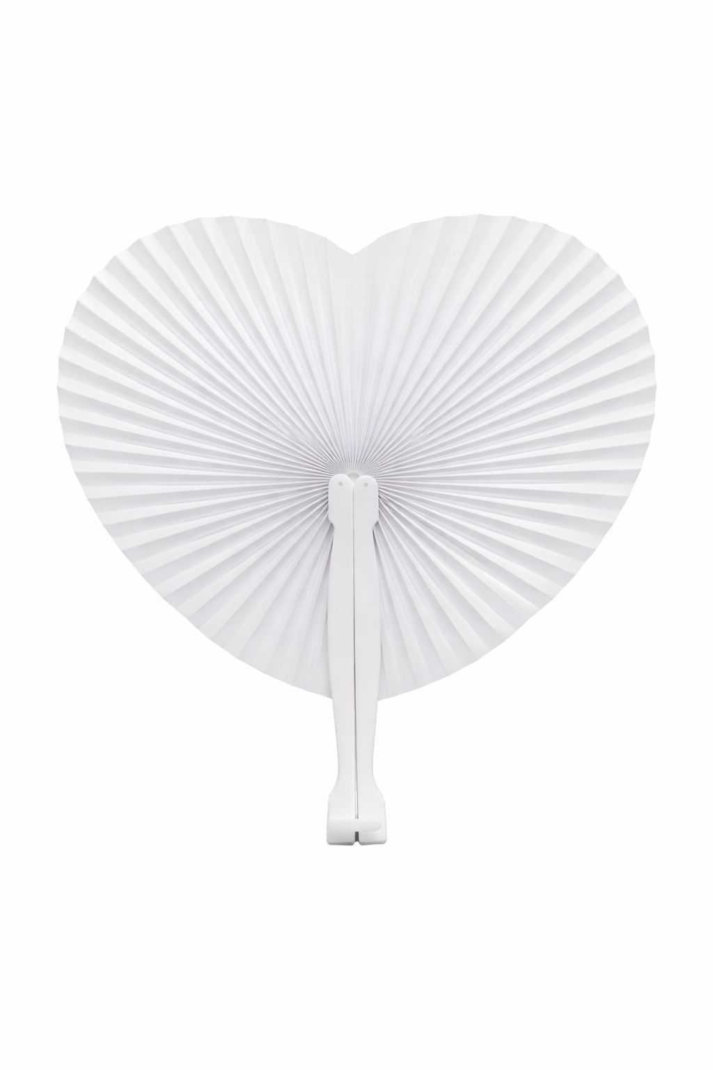 Beyaz Kağıt Yelpaze Kalp