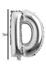 Harf Folyo Balon Gümüş 76cm D