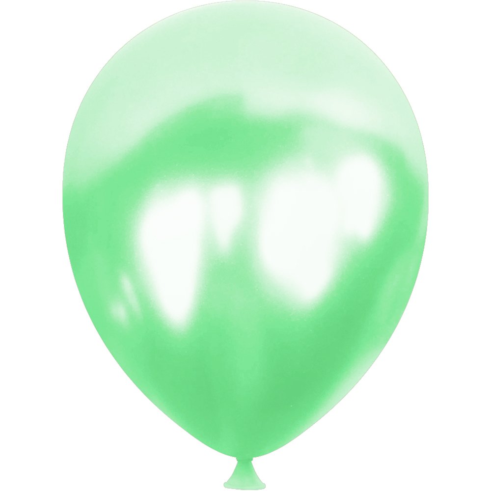 Metalik Balon 30cm (10 adet) Su Yeşili